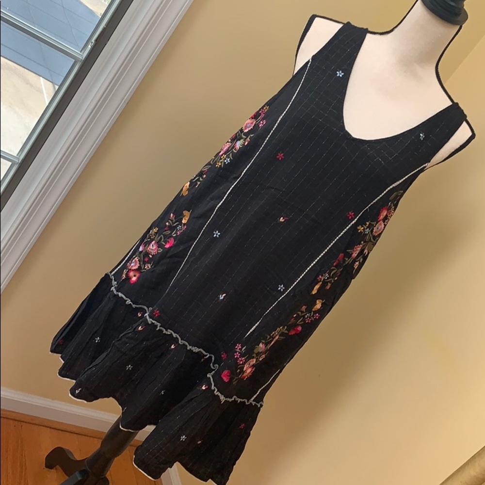 Nwot Anthro Seen Worn Kept Embroidered Dress View 2